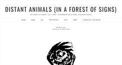 Desktop Screenshot of distantanimals.com