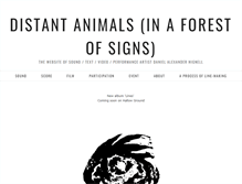 Tablet Screenshot of distantanimals.com